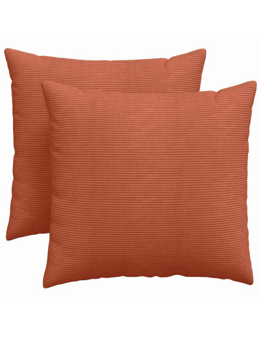 Cuscini da Divano 2 pcs Rosso Arancio 45 x 45 cm