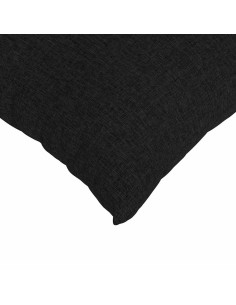 Cuscini da Divano 2 pcs Nero 50 x 50 cm Tessuto 2