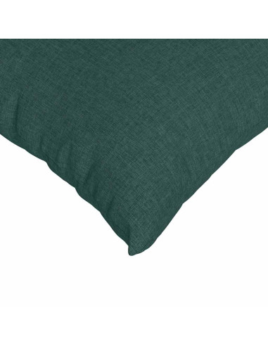 Cuscini da Divano 2 pcs Verde Scuro 50 x 50 cm Tessuto