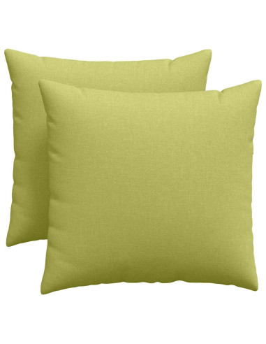 Cuscini da Divano 2 pcs Verde chiaro 50 x 50 cm Tessuto