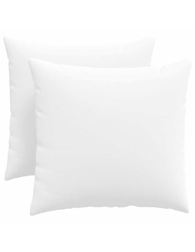 Cuscini da Divano 2 pcs Bianco 50 x 50 cm Tessuto