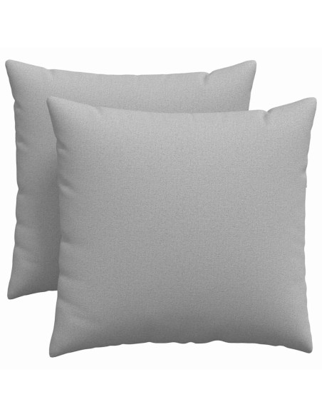 Cuscini da Divano 2 pcs Grigio 50 x 50 cm Tessuto