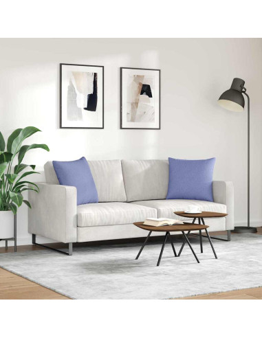 Cuscini da Divano 2 pcs Blu 50 x 50 cm Tessuto
