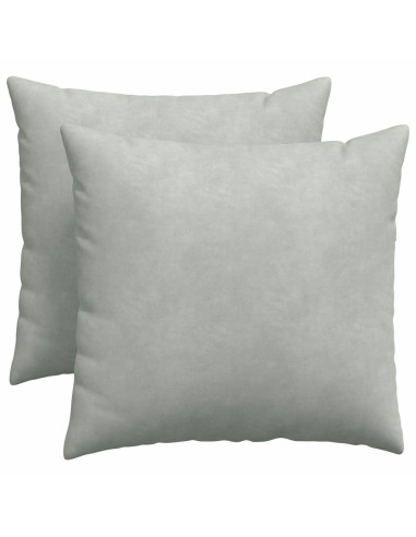 Cuscini da Divano 2 pcs Grigio chiaro 50 x 50 cm