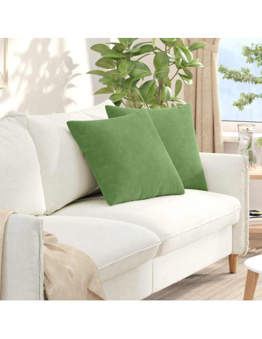 Cuscini da Divano 2 pcs Verde chiaro 50 x 50 cm