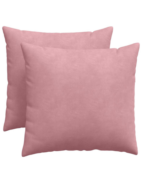 Cuscini da Divano 2 pcs Rosa 50 x 50 cm Tessuto in Cords