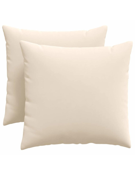 Cuscini da Divano 2 pcs Beige 50 x 50 cm Tessuto