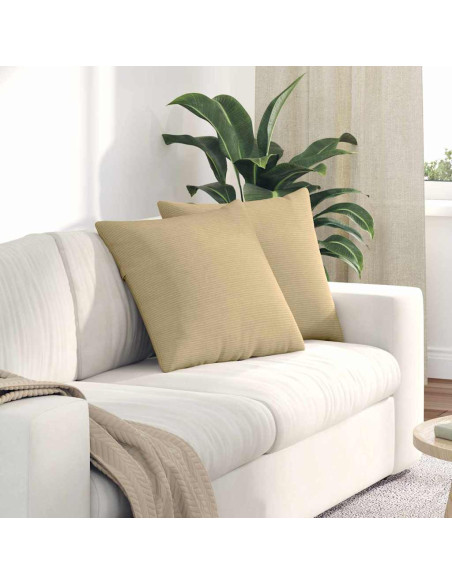 Cuscini da Divano 2 pcs Grigio Verde 50 x 50 cm