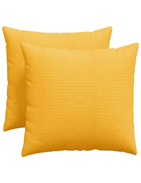 Cuscini da Divano 2 pcs Giallo Chiaro 50 x 50 cm