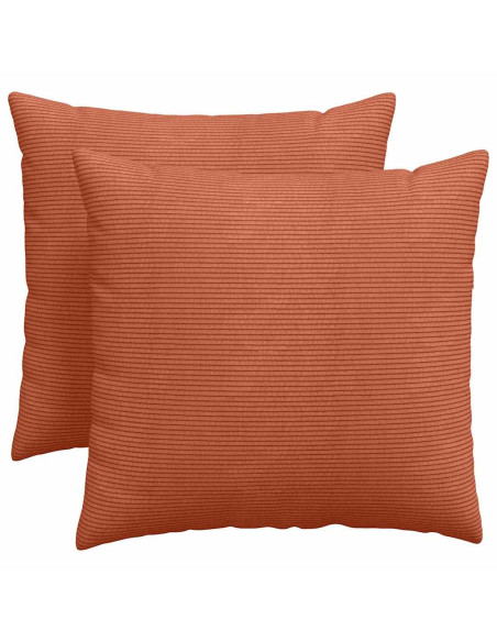 Cuscini da Divano 2 pcs Rosso Arancio 50 x 50 cm
