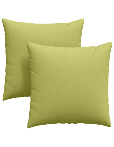 Cuscini da Divano 2 pcs Verde chiaro 60 x 60 cm Tessuto