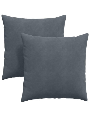 Cuscini da Divano 2 pcs Grigio scuro 60 x 60 cm