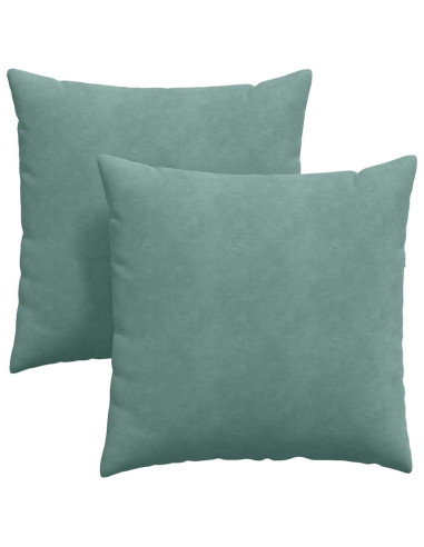 Cuscini da Divano 2 pcs Verde Mare 60 x 60 cm Tessuto in Cords