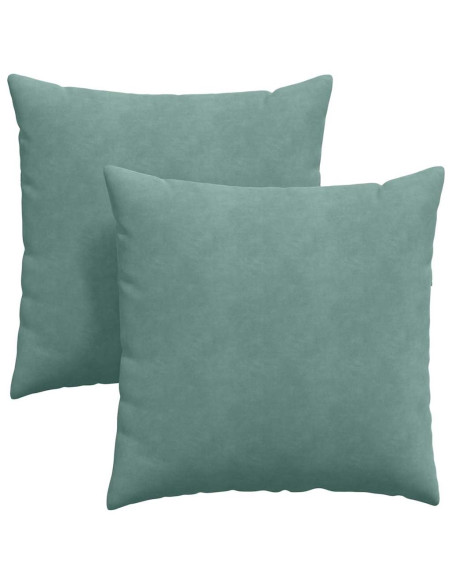 Cuscini da Divano 2 pcs Verde Mare 60 x 60 cm Tessuto in Cords