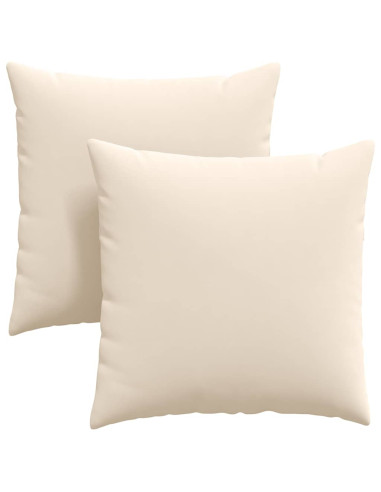 Cuscini da Divano 2 pcs Beige 60 x 60 cm Tessuto