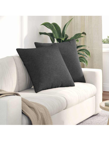Cuscini da Divano 2 pcs Grigio scuro 60 x 60 cm