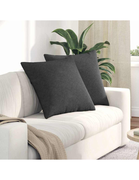 Cuscini da Divano 2 pcs Grigio scuro 60 x 60 cm