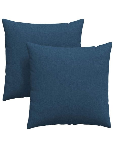 Cuscini da Divano 2 pcs Blu 80 x 80 cm Tessuto