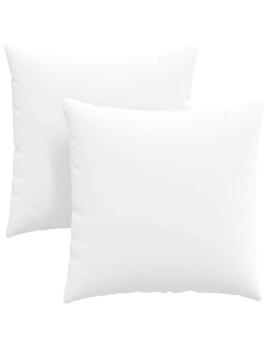 Cuscini da Divano 2 pcs Bianco 80 x 80 cm Tessuto