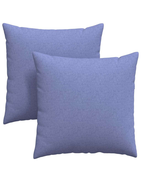 Cuscini da Divano 2 pcs Blu 80 x 80 cm Tessuto