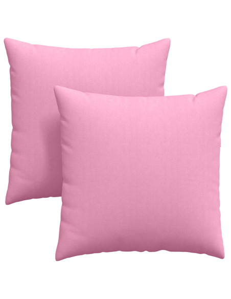 Cuscini da Divano 2 pcs Rosa 80 x 80 cm Tessuto