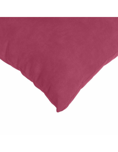 Cuscini da Divano 2 pcs Rosso Vino 80 x 80 cm Tessuto in Cords