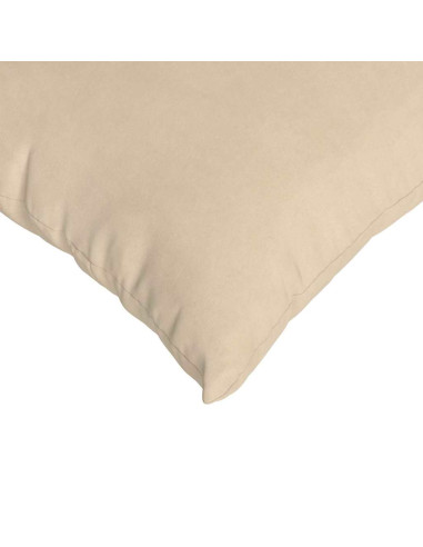 Cuscini da Divano 2 pcs Crema 80 x 80 cm Tessuto