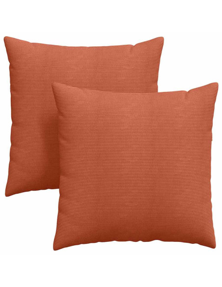 Cuscini da Divano 2 pcs Rosso Arancio 80 x 80 cm