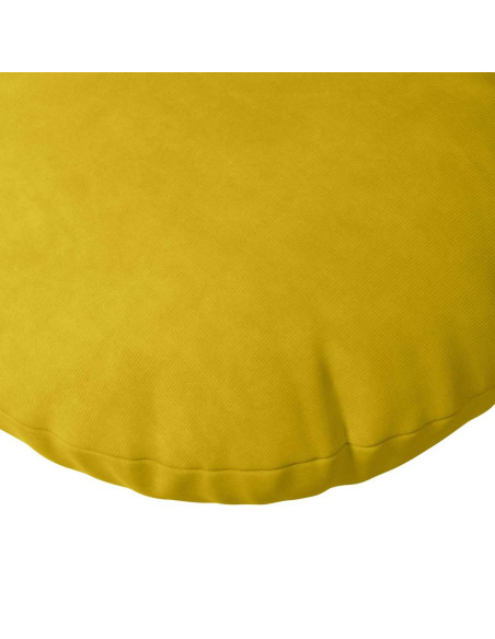 Cuscini per Seduta 2 pcs Giallo Ø 40 x 13 cm Velluto