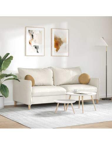 Cuscini per Seduta 2 pcs Marrone Ø 40 x 13 cm Velluto