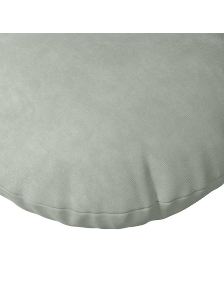 Cuscini per Seduta 2 pcs Grigio chiaro Ø 40 x 13 cm Velluto