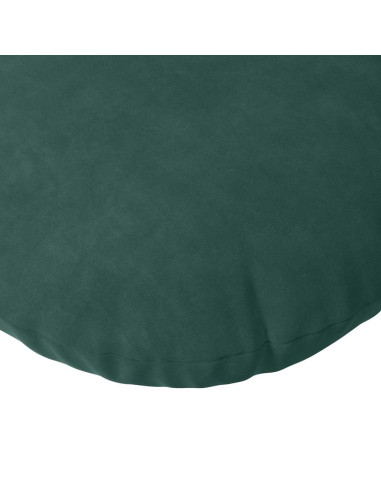 Cuscini per Seduta 2 pcs Verde Scuro Ø 40 x 13 cm Velluto