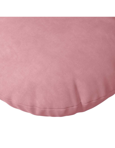 Cuscini per Seduta 2 pcs Rosa Ø 40 x 13 cm Velluto