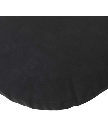 Cuscini per Seduta 2 pcs Nero Ø 40 x 13 cm Velluto