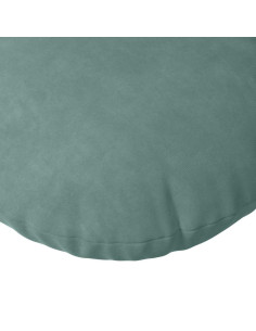 Cuscini per Seduta 2 pcs Verde Mare Ø 40 x 13 cm Velluto 2