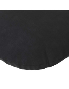 Cuscini per Seduta 2 pcs Nero Ø 40 x 13 cm Velluto