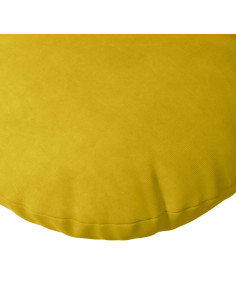 Cuscini per Seduta 2 pcs Giallo Ø 40 x 13 cm Velluto