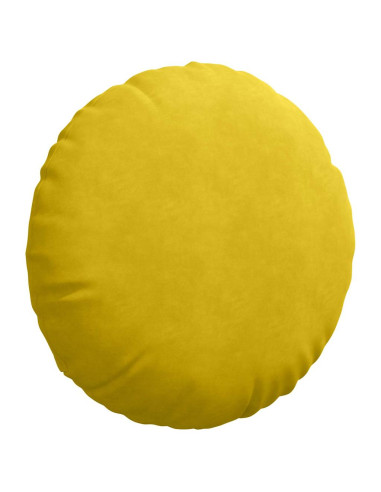 Cuscini per Seduta 2 pcs Giallo Ø 40 x 13 cm Velluto