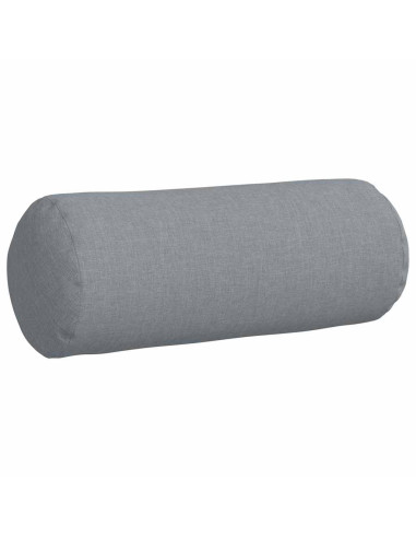 Cuscini a rullo 2 pcs Grigio chiaro Ø 15 x 40 cm Tessuto