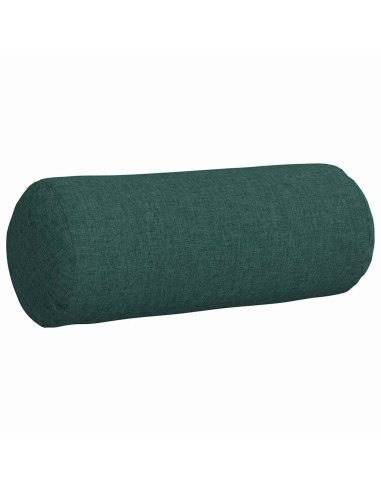 Cuscini a rullo 2 pcs Verde Scuro Ø 15 x 40 cm Tessuto