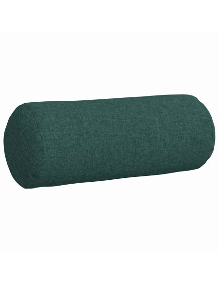 Cuscini a rullo 2 pcs Verde Scuro Ø 15 x 40 cm Tessuto