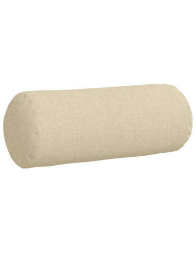 Cuscini a rullo 2 pcs Crema Ø 15 x 40 cm Tessuto