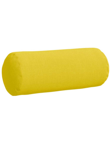 Cuscini a rullo 2 pcs Giallo Chiaro Ø 15 x 40 cm Tessuto
