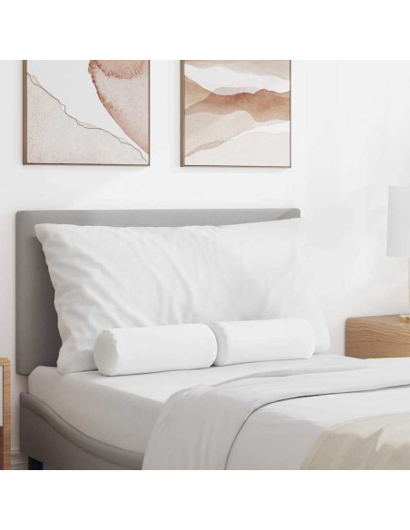 Cuscini a rullo 2 pcs Bianco Ø 15 x 40 cm Tessuto