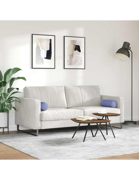 Cuscini a rullo 2 pcs Blu jeans Ø 15 x 40 cm Tessuto