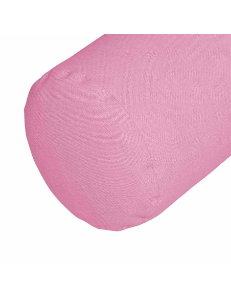 Cuscini a rullo 2 pcs Rosa Ø 15 x 40 cm Tessuto