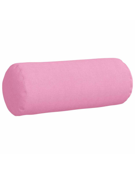 Cuscini a rullo 2 pcs Rosa Ø 15 x 40 cm Tessuto