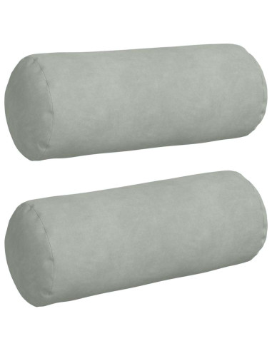Cuscini a rullo 2 pcs Grigio chiaro Ø 15 x 40 cm