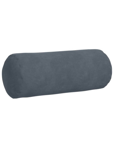 Cuscini a rullo 2 pcs Grigio scuro Ø 15 x 40 cm