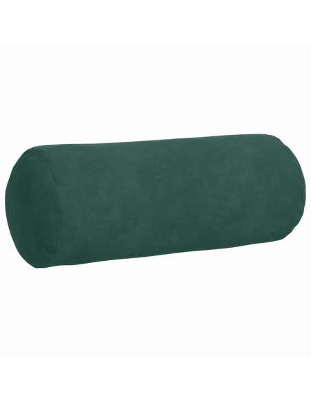 Cuscini a rullo 2 pcs Verde Scuro Ø 15 x 40 cm Tessuto in Cords